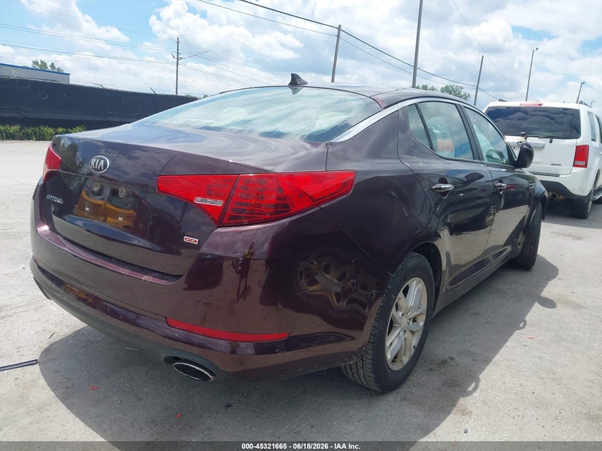 2013 Kia Optima VIN 5XXGM4A74DG248875 IAAI salvage auction — THEFT, Salvage (Ohio), sold $450 on 2026-07-14 (photo 4)