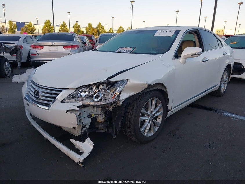 2010 Lexus ES VIN JTHBK1EG3A2370958 IAAI salvage auction — LEFT FRONT, Salvage Certificate (California), sold $925 on 2026-07-12 (photo 2)