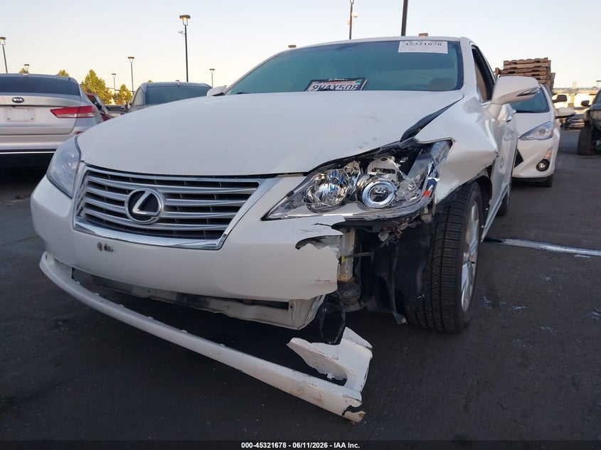 2010 Lexus ES VIN JTHBK1EG3A2370958 IAAI salvage auction — LEFT FRONT, Salvage Certificate (California), sold $925 on 2026-07-12 (photo 6)