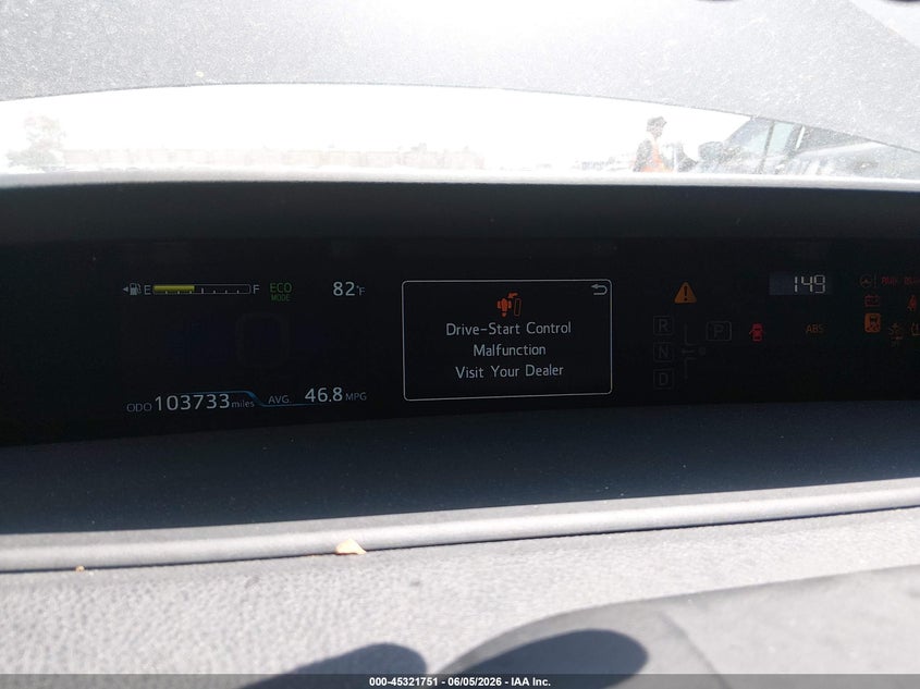 2021 Toyota Prius VIN JTDKAMFP1M3192552 IAAI salvage auction — RIGHT SIDE, Salvage Title, sold $6,600 on 2026-07-29 (photo 7)
