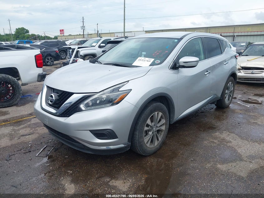 2018 Nissan Murano VIN 5N1AZ2MGXJN201062 IAAI salvage auction — THEFT, Salvage Title, sold $7,600 on 2026-07-08 (photo 2)