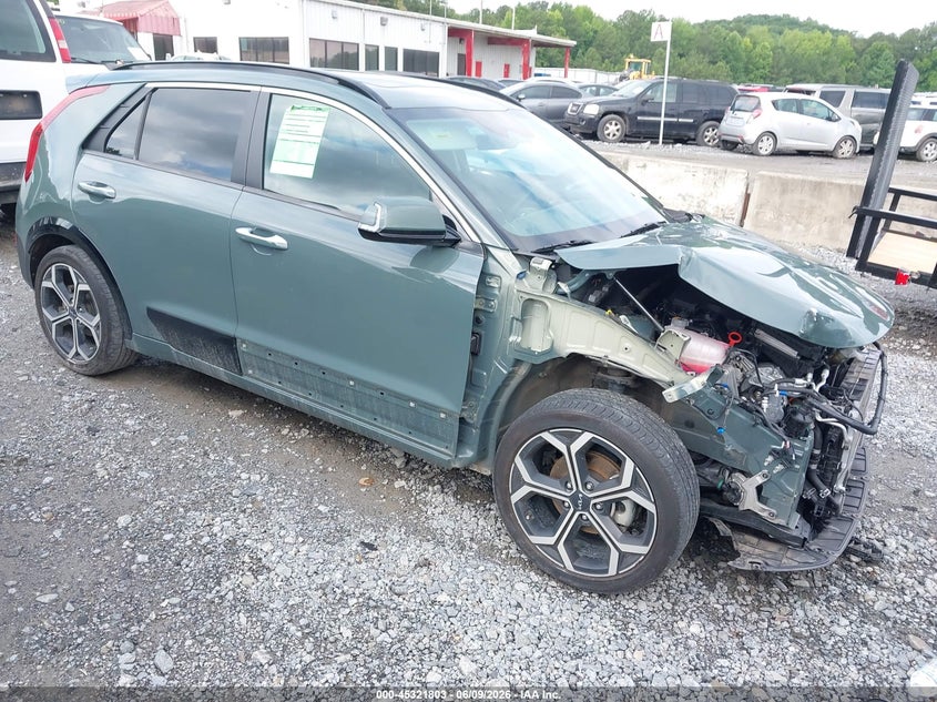 2023 Kia Niro VIN KNDCR3LF7P5068782 IAAI salvage auction — FRONT END, Salvage Title, sold $7,300 on 2026-07-09 (photo 1)