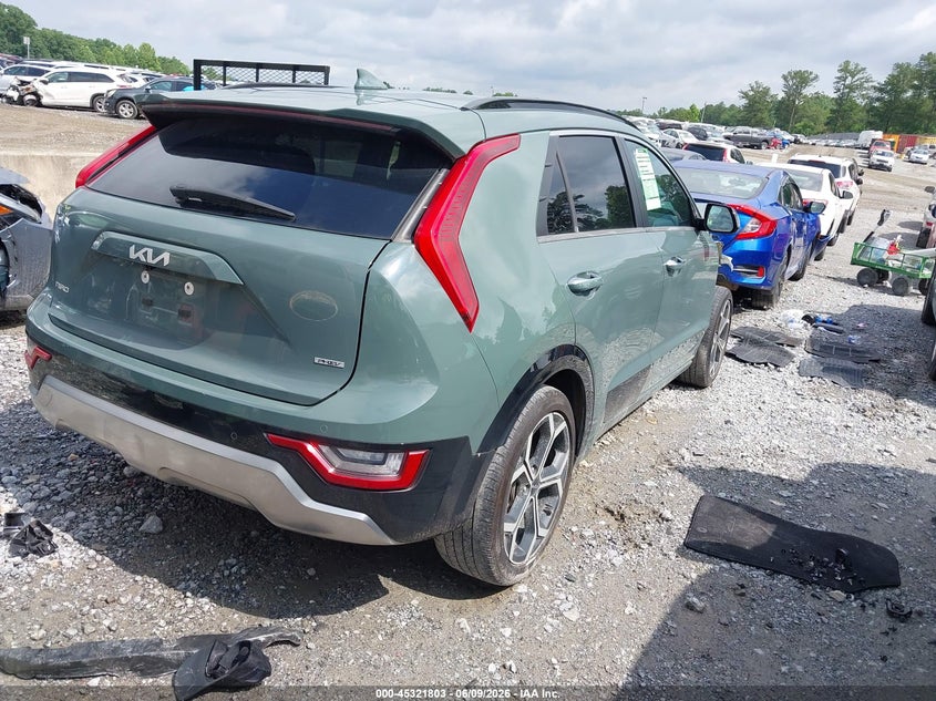 2023 Kia Niro VIN KNDCR3LF7P5068782 IAAI salvage auction — FRONT END, Salvage Title, sold $7,300 on 2026-07-09 (photo 4)