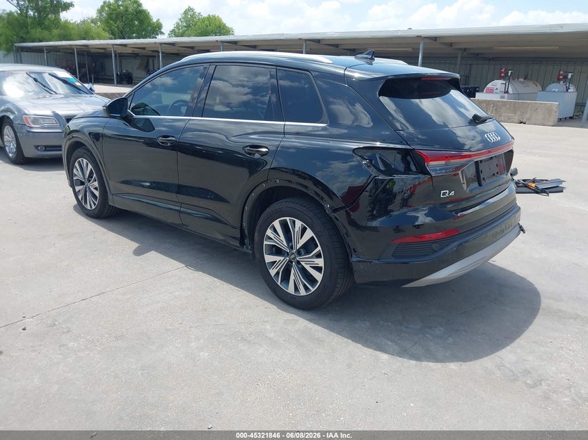 2023 Audi Q4 e-tron VIN WA1BCBFZ6PP024543 IAAI salvage auction — REAR END, Salvage Title, sold $13,975 on 2026-07-24 (photo 3)
