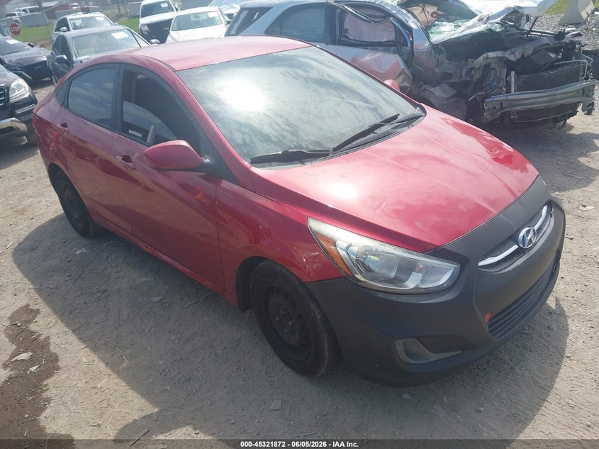 2016 Hyundai Accent VIN KMHCT4AE7GU127123 IAAI salvage auction — LEFT FRONT, Salvage Title, sold $325 on 2026-07-30 (photo 1)