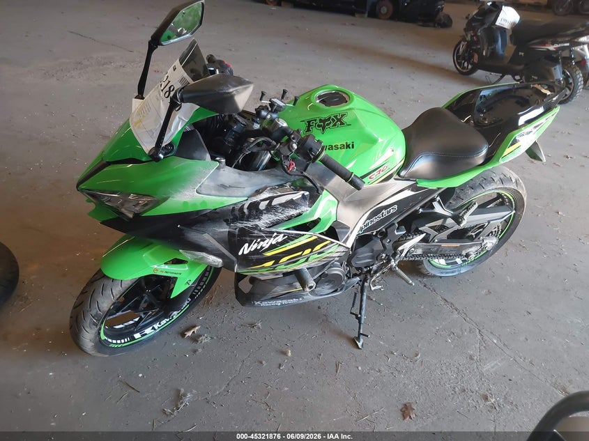 2022 Kawasaki Ex VIN JKAEXKH16NDAH0153 IAAI salvage auction — LEFT FRONT, Salvage Title, sold $1,250 on 2026-07-14 (photo 2)