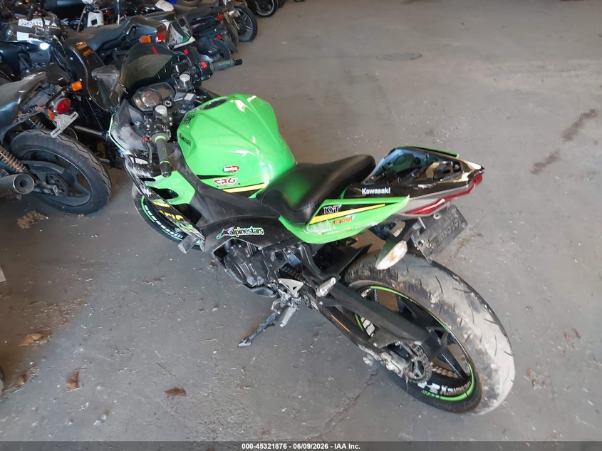 2022 Kawasaki Ex VIN JKAEXKH16NDAH0153 IAAI salvage auction — LEFT FRONT, Salvage Title, sold $1,250 on 2026-07-14 (photo 3)