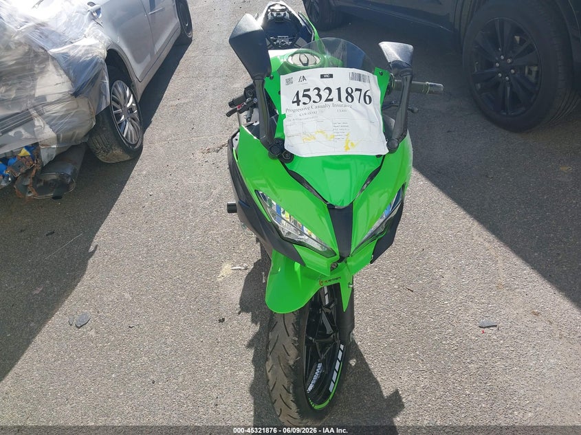 2022 Kawasaki Ex VIN JKAEXKH16NDAH0153 IAAI salvage auction — LEFT FRONT, Salvage Title, sold $1,250 on 2026-07-14 (photo 5)