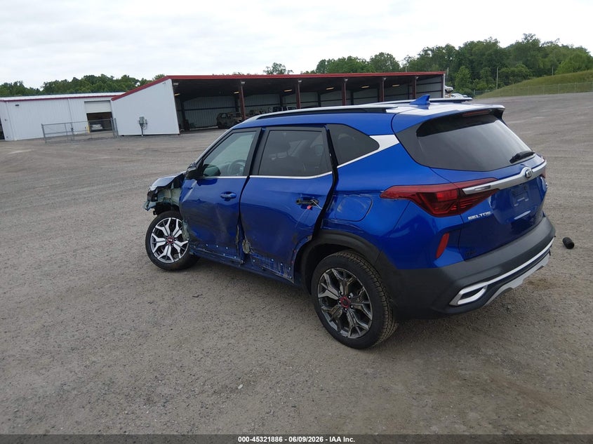2021 Kia Seltos VIN KNDEUCA21M7228193 IAAI salvage auction — FRONT END, Salvage Title, sold $3,050 on 2026-07-13 (photo 3)