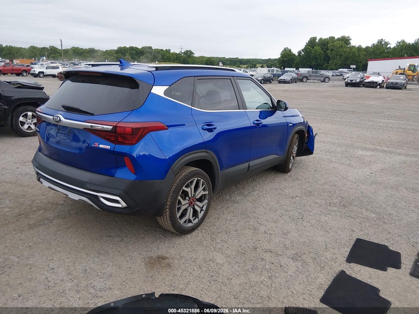 2021 Kia Seltos VIN KNDEUCA21M7228193 IAAI salvage auction — FRONT END, Salvage Title, sold $3,050 on 2026-07-13 (photo 4)