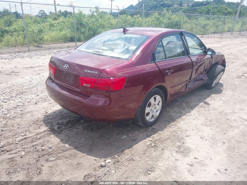 2009 Hyundai Sonata VIN 5NPET46C19H501078 IAAI salvage auction — SIDE, Salvage (Idaho), sold $975 on 2026-08-01 (photo 4)