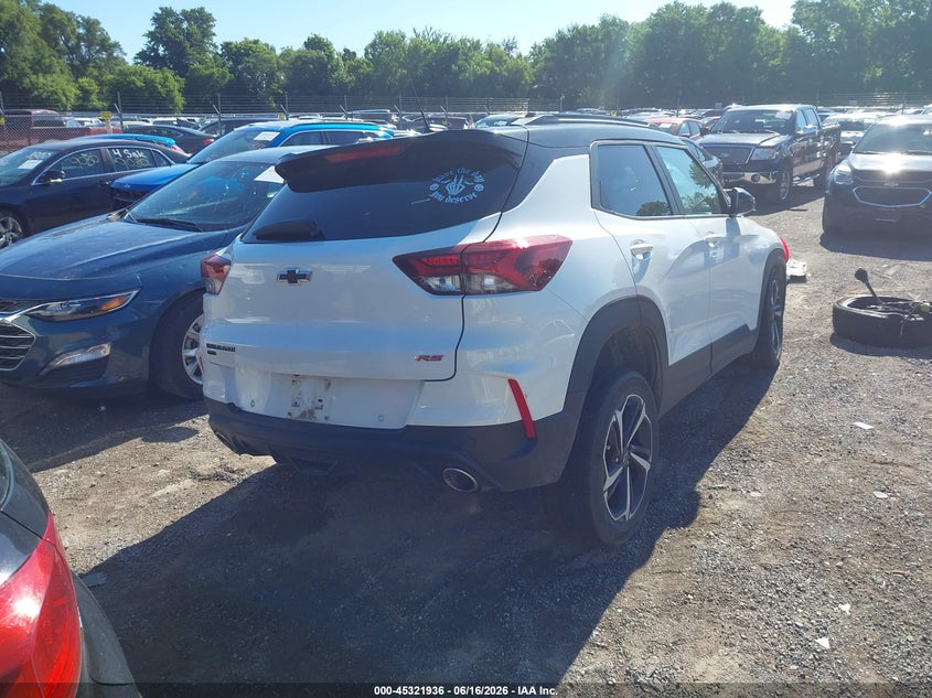 2021 Chevrolet Trailblazer VIN KL79MUSL3MB135216 IAAI salvage auction — LEFT FRONT, Salvage Title, sold $2,750 on 2026-07-28 (photo 4)