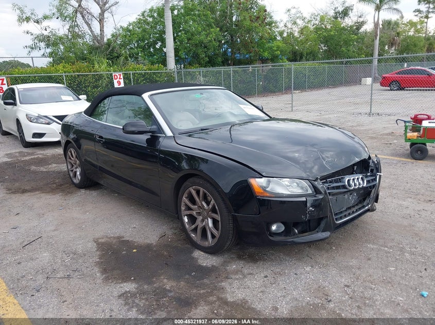 2010 Audi A5 VIN WAUAFAFH9AN017712 IAAI salvage auction — FRONT END, Rebuildable (Florida), sold $1,750 on 2026-07-13 (photo 1)