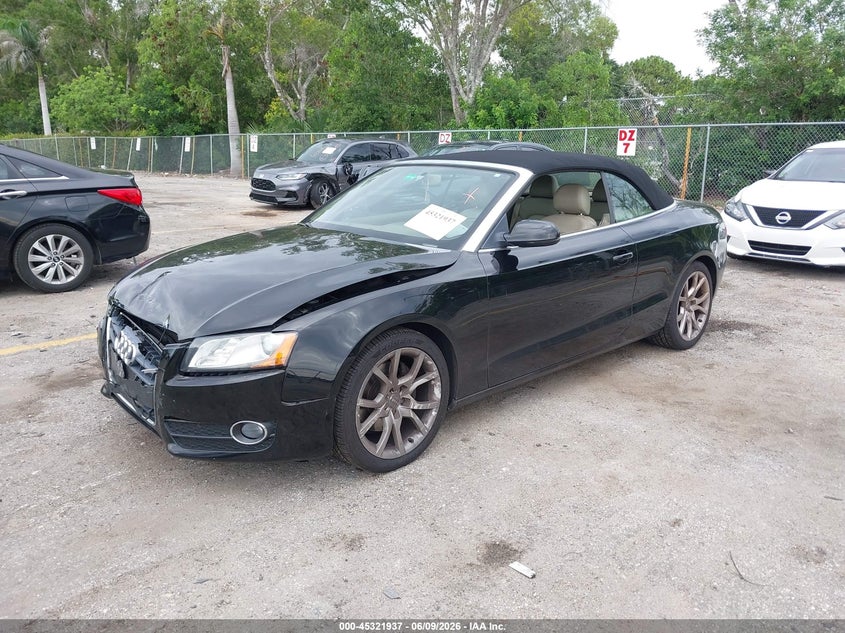 2010 Audi A5 VIN WAUAFAFH9AN017712 IAAI salvage auction — FRONT END, Rebuildable (Florida), sold $1,750 on 2026-07-13 (photo 2)