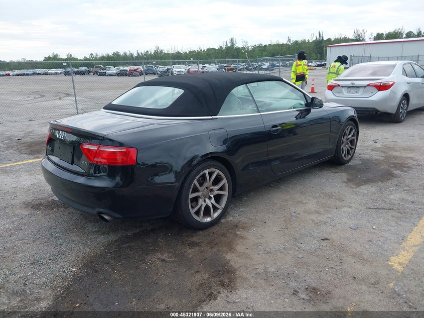 2010 Audi A5 VIN WAUAFAFH9AN017712 IAAI salvage auction — FRONT END, Rebuildable (Florida), sold $1,750 on 2026-07-13 (photo 4)