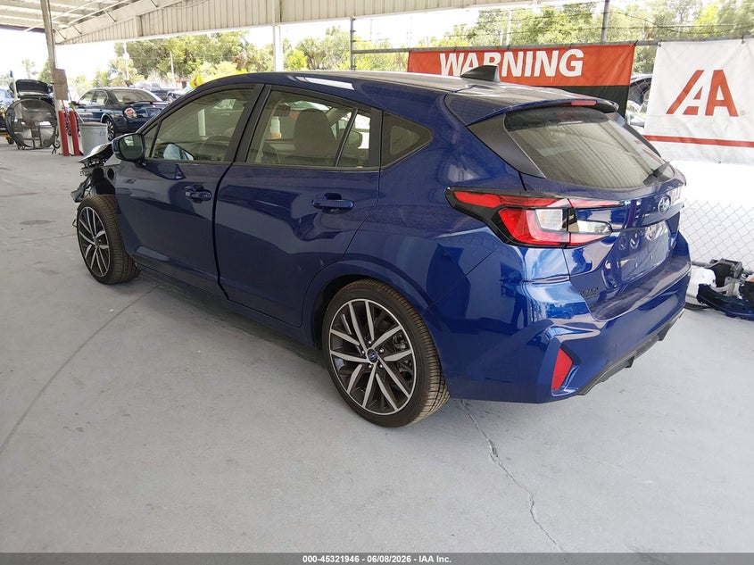 2026 Subaru Impreza VIN JF1GUAFC7T8213534 IAAI salvage auction — FRONT END, Salvage Title, sold $2,900 on 2026-07-11 (photo 3)