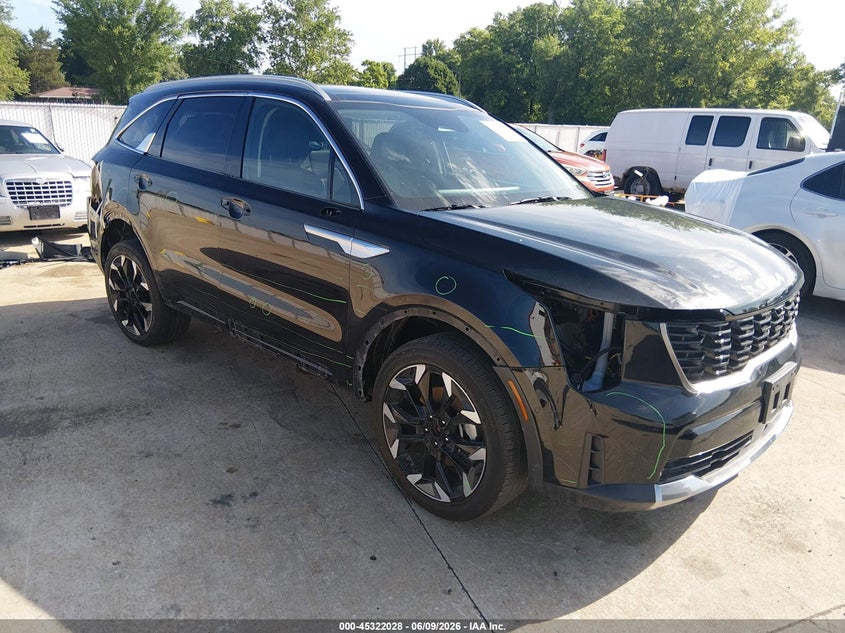 2024 Kia Sorento VIN 5XYRK4JF9RG292122 IAAI salvage auction — RIGHT SIDE, Salvage (Illinois), sold $9,400 on 2026-07-21 (photo 1)