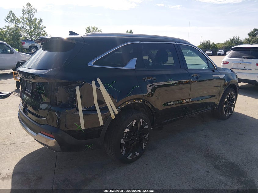 2024 Kia Sorento VIN 5XYRK4JF9RG292122 IAAI salvage auction — RIGHT SIDE, Salvage (Illinois), sold $9,400 on 2026-07-21 (photo 4)