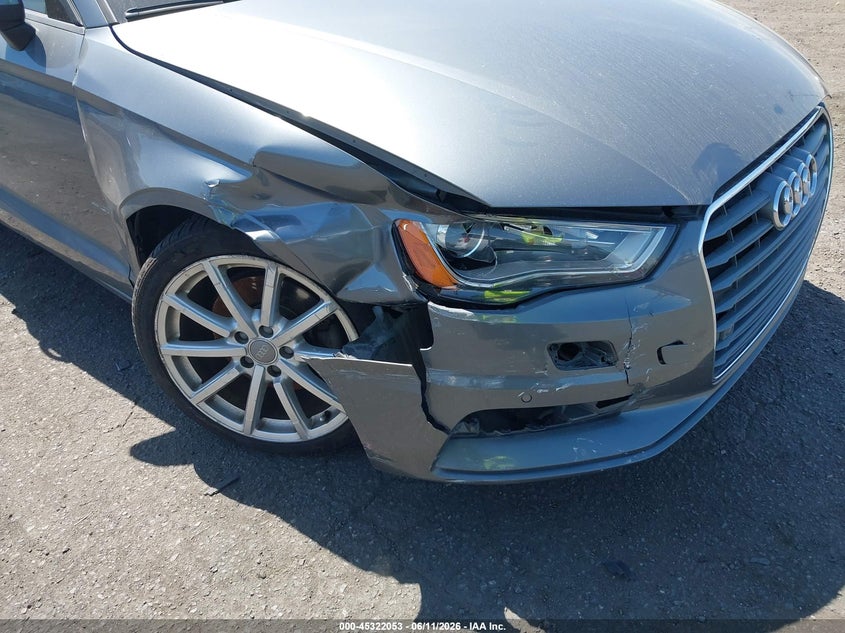 2016 Audi A3 VIN WAUA7GFF1G1039976 IAAI salvage auction — RIGHT FRONT, Salvage Title, sold $25 on 2026-07-24 (photo 6)