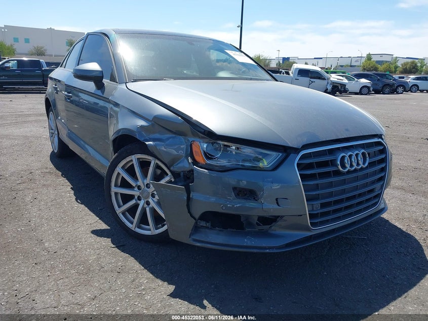 2016 Audi A3 VIN WAUA7GFF1G1039976 IAAI salvage auction — RIGHT FRONT, Salvage Title, sold $25 on 2026-07-24 (photo 1)