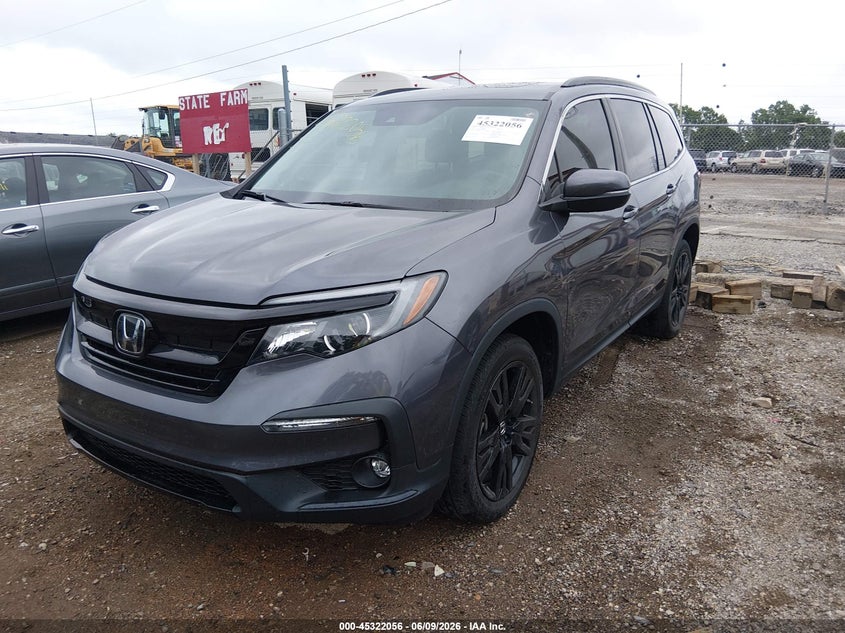 2022 Honda Pilot VIN 5FNYF6H21NB081514 IAAI salvage auction — REAR END, Salvage Title, sold $11,500 on 2026-07-29 (photo 2)