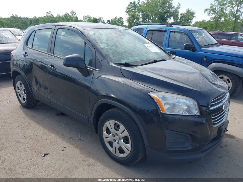 2015 Chevrolet Trax VIN KL7CJKSB7FB091038 IAAI salvage auction — LEFT & RIGHT, Salvage Title, sold $350 on 2026-07-14 (photo 1)