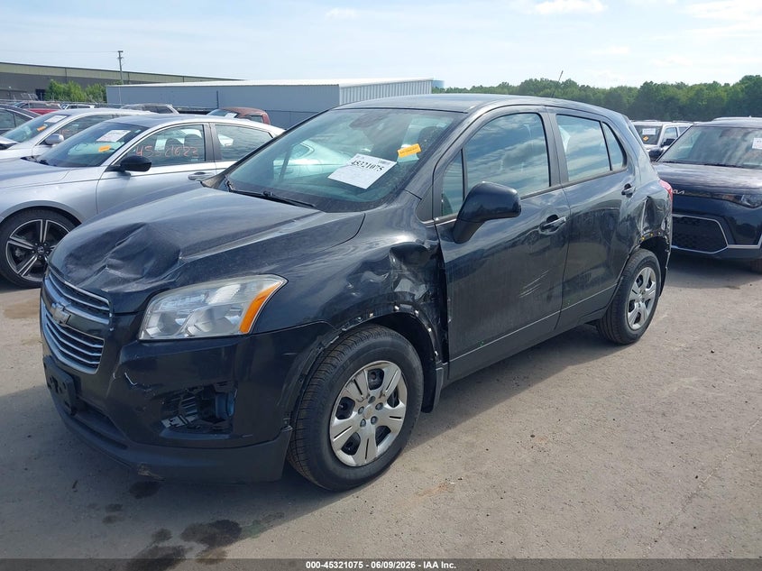 2015 Chevrolet Trax VIN KL7CJKSB7FB091038 IAAI salvage auction — LEFT & RIGHT, Salvage Title, sold $350 on 2026-07-14 (photo 2)