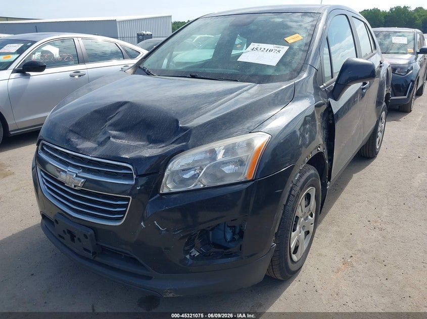 2015 Chevrolet Trax VIN KL7CJKSB7FB091038 IAAI salvage auction — LEFT & RIGHT, Salvage Title, sold $350 on 2026-07-14 (photo 6)