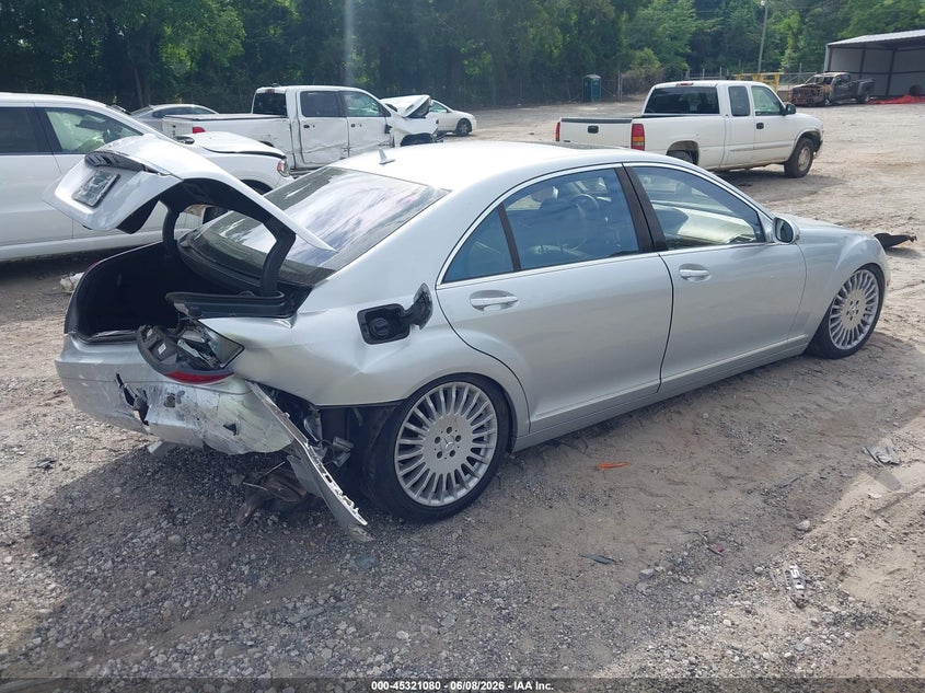 2007 Mercedes-benz S-klasse VIN WDDNG71X17A030589 IAAI salvage auction — REAR END, Salvage (Georgia), sold $950 on 2026-07-31 (photo 4)