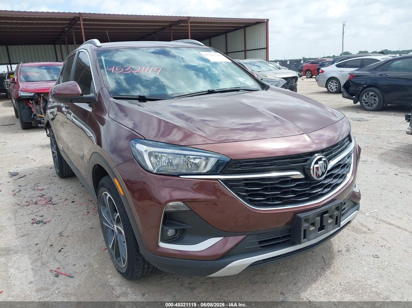 2022 Buick Encore gx VIN KL4MMDS20NB140261 IAAI salvage auction — REAR END, Salvage Title, sold $3,300 on 2026-08-02 (photo 1)