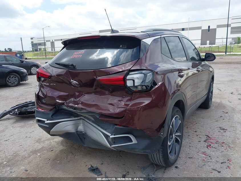 2022 Buick Encore gx VIN KL4MMDS20NB140261 IAAI salvage auction — REAR END, Salvage Title, sold $3,300 on 2026-08-02 (photo 4)