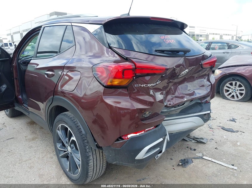 2022 Buick Encore gx VIN KL4MMDS20NB140261 IAAI salvage auction — REAR END, Salvage Title, sold $3,300 on 2026-08-02 (photo 6)