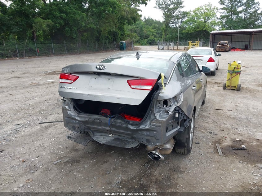2018 Kia Optima VIN 5XXGT4L38JG232655 IAAI salvage auction — REAR END, Salvage Title, sold $2,150 on 2026-07-10 (photo 6)