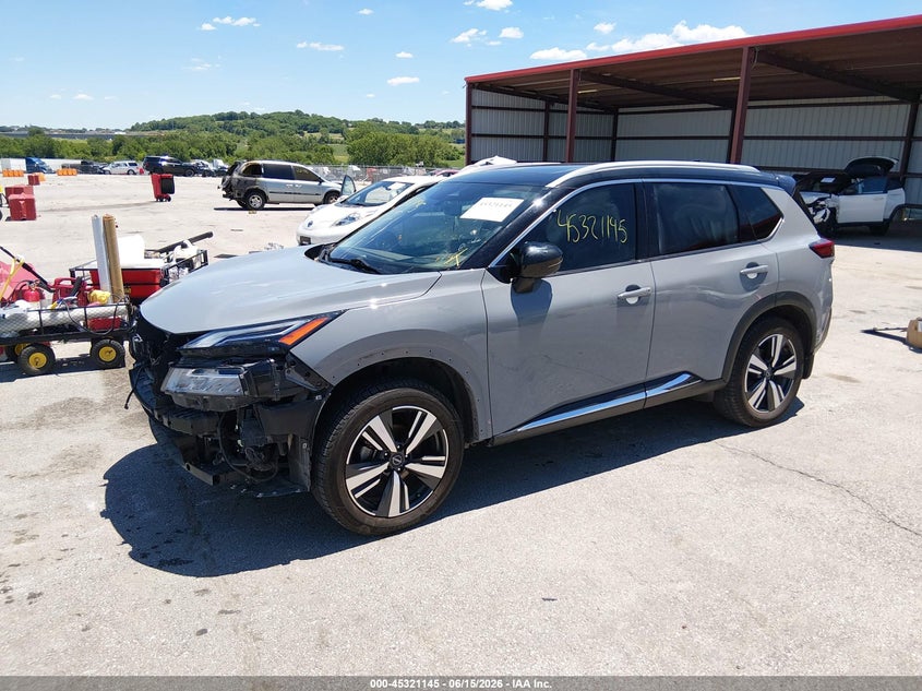 2023 Nissan Rogue VIN JN8BT3DD8PW314151 IAAI salvage auction — FRONT END, Salvage (Missouri), sold $9,600 on 2026-07-09 (photo 2)