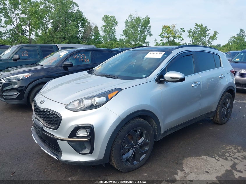 2020 Kia Sportage VIN KNDP63AC2L7711170 IAAI salvage auction — REAR END, Salvage (Ohio), sold $4,500 on 2026-07-07 (photo 2)