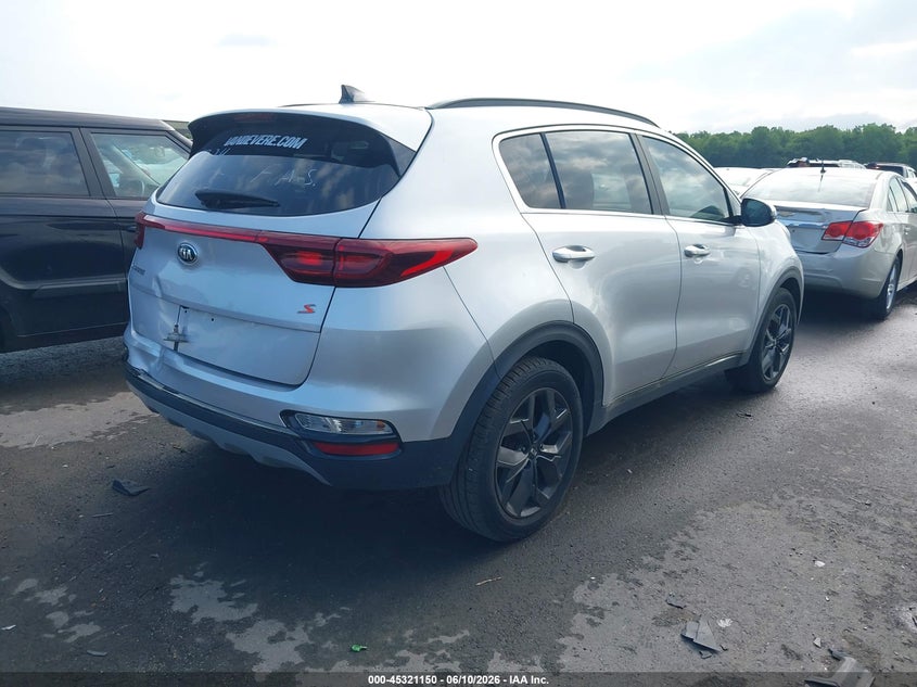 2020 Kia Sportage VIN KNDP63AC2L7711170 IAAI salvage auction — REAR END, Salvage (Ohio), sold $4,500 on 2026-07-07 (photo 4)