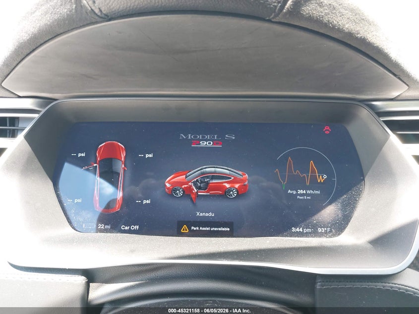 2015 Tesla Model s VIN 5YJSA1V44FF097401 IAAI salvage auction — FRONT END, Salvage Title, sold $4,700 on 2026-07-20 (photo 7)