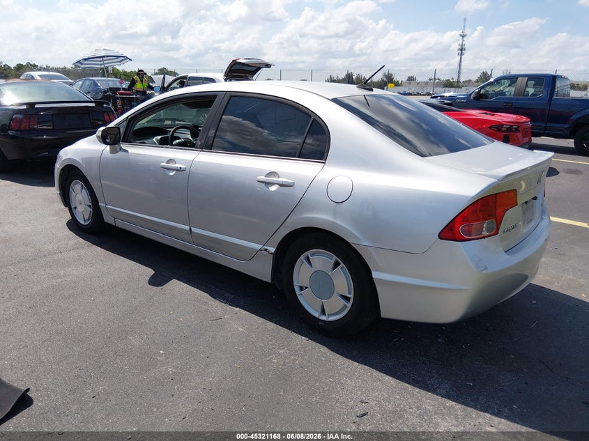 2007 Honda Civic hybrid VIN JHMFA36217S001656 IAAI salvage auction — RIGHT SIDE, Rebuildable (Florida), sold $375 on 2026-07-09 (photo 3)