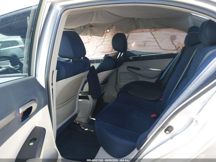 2007 Honda Civic hybrid VIN JHMFA36217S001656 IAAI salvage auction — RIGHT SIDE, Rebuildable (Florida), sold $375 on 2026-07-09 (photo 8)