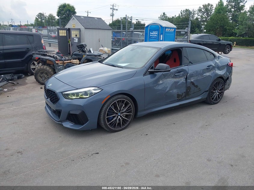 2021 BMW 2er VIN WBA13AL09M7H07706 IAAI salvage auction — SIDE, Salvage (North Carolina), sold $9,050 on 2026-08-17 (photo 2)