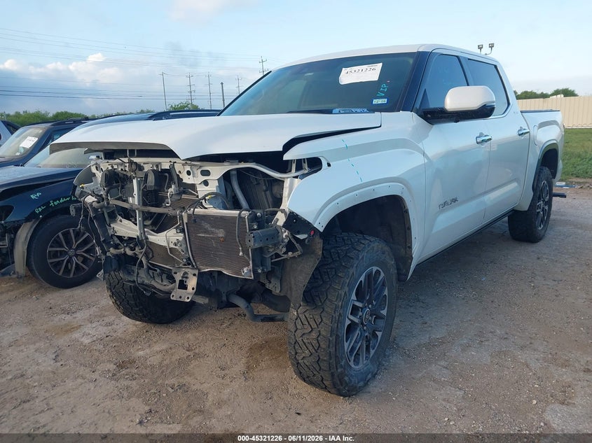 2023 Toyota Tundra VIN 5TFJC5DBXPX034694 IAAI salvage auction — FRONT END, Original (Texas), sold $17,200 on 2026-08-02 (photo 2)