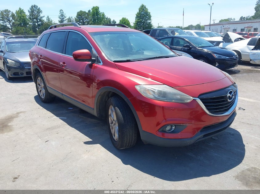 2014 Mazda Cx-9 VIN JM3TB2CA9E0445567 IAAI salvage auction — NORMAL WEAR, Clear-Dealer Only (North Carolina), sold $1,050 on 2026-07-13 (photo 1)
