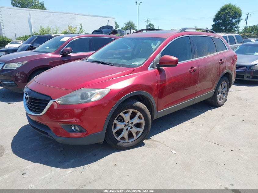 2014 Mazda Cx-9 VIN JM3TB2CA9E0445567 IAAI salvage auction — NORMAL WEAR, Clear-Dealer Only (North Carolina), sold $1,050 on 2026-07-13 (photo 2)