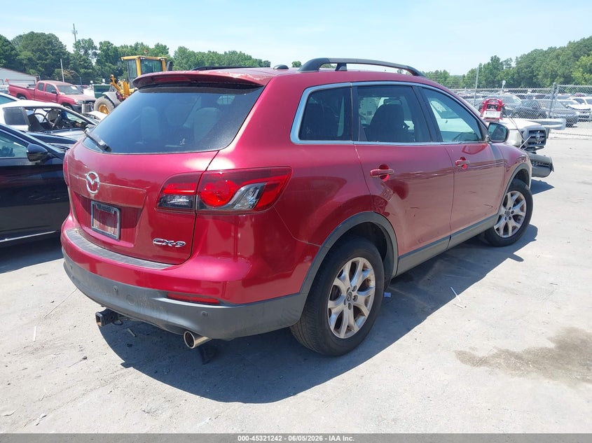 2014 Mazda Cx-9 VIN JM3TB2CA9E0445567 IAAI salvage auction — NORMAL WEAR, Clear-Dealer Only (North Carolina), sold $1,050 on 2026-07-13 (photo 4)