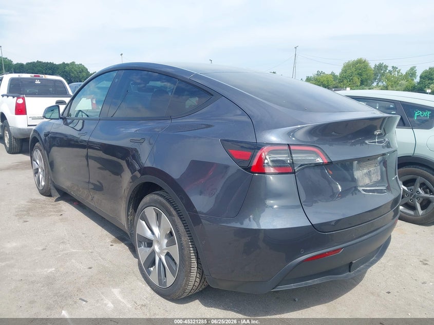 2022 Tesla Model y VIN 7SAYGAEE0NF377366 IAAI salvage auction — HAIL, Salvage (Ohio), sold $12,500 on 2026-07-21 (photo 3)
