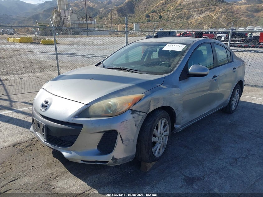 2012 Mazda 3 VIN JM1BL1V8XC1601063 IAAI salvage auction — LEFT SIDE, Salvage Title, sold $475 on 2026-07-08 (photo 2)