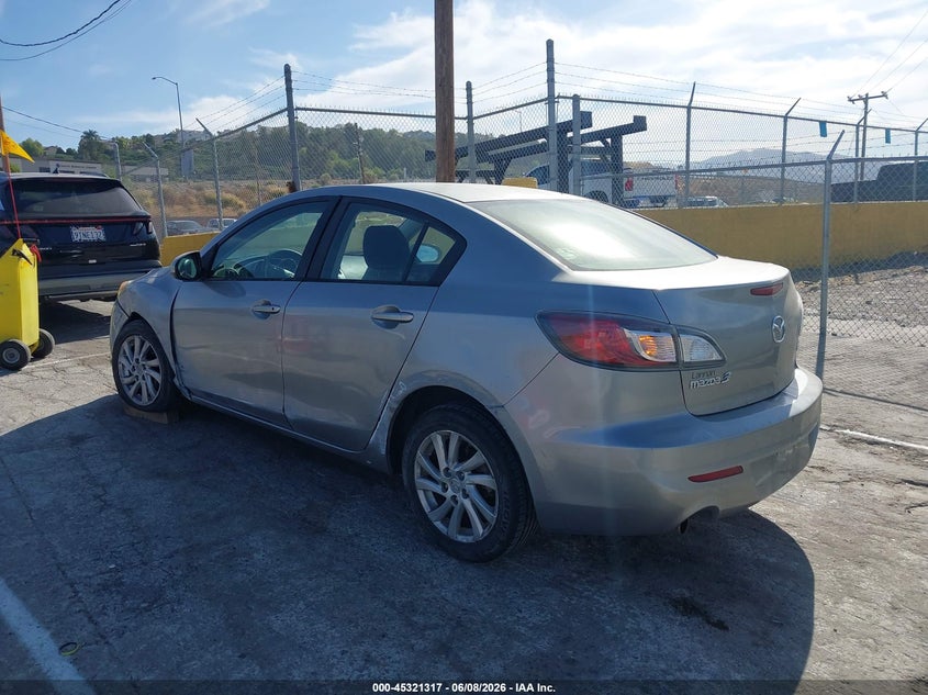 2012 Mazda 3 VIN JM1BL1V8XC1601063 IAAI salvage auction — LEFT SIDE, Salvage Title, sold $475 on 2026-07-08 (photo 3)