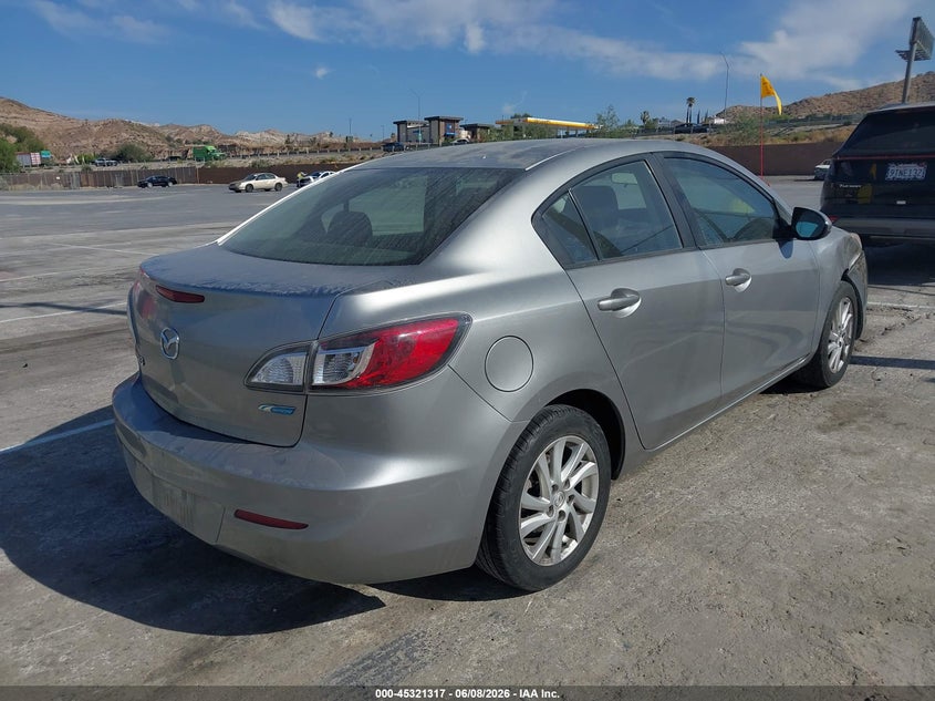 2012 Mazda 3 VIN JM1BL1V8XC1601063 IAAI salvage auction — LEFT SIDE, Salvage Title, sold $475 on 2026-07-08 (photo 4)