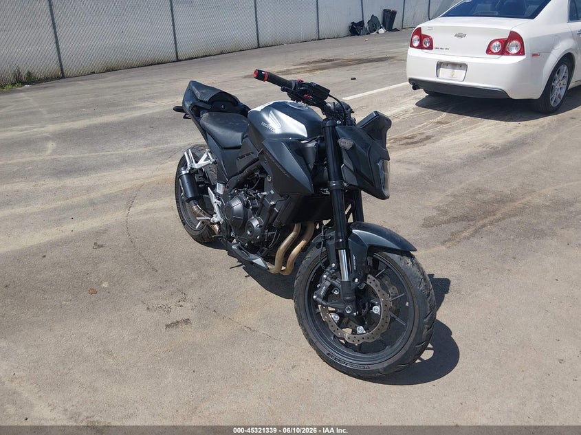 2024 Honda Cb VIN MLHPC7156R5000395 IAAI salvage auction — LEFT FRONT, Salvage Title, sold $375 on 2026-07-29 (photo 1)
