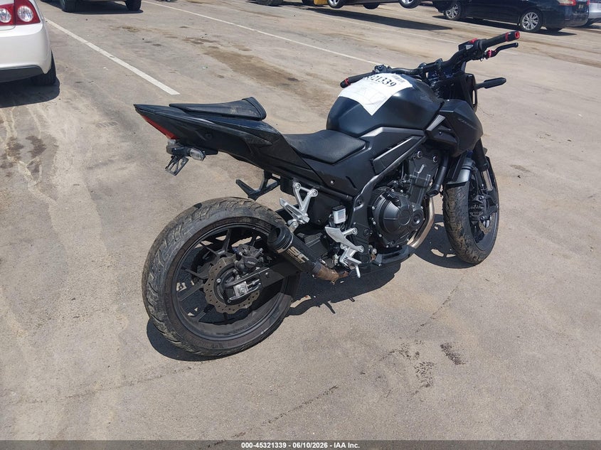 2024 Honda Cb VIN MLHPC7156R5000395 IAAI salvage auction — LEFT FRONT, Salvage Title, sold $375 on 2026-07-29 (photo 4)
